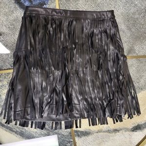 H&M Faux Leather Miniskirt Size 4